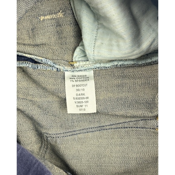 Gap 1969 Distressed Jean Skirt Stretch Waist Comfort Size 30/10 DP Bootcut - Picture 5 of 5